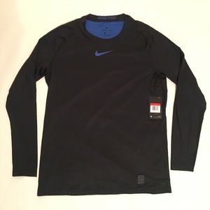 Men’s Nike Pro Fitted Colorburst LongSleeve Size L